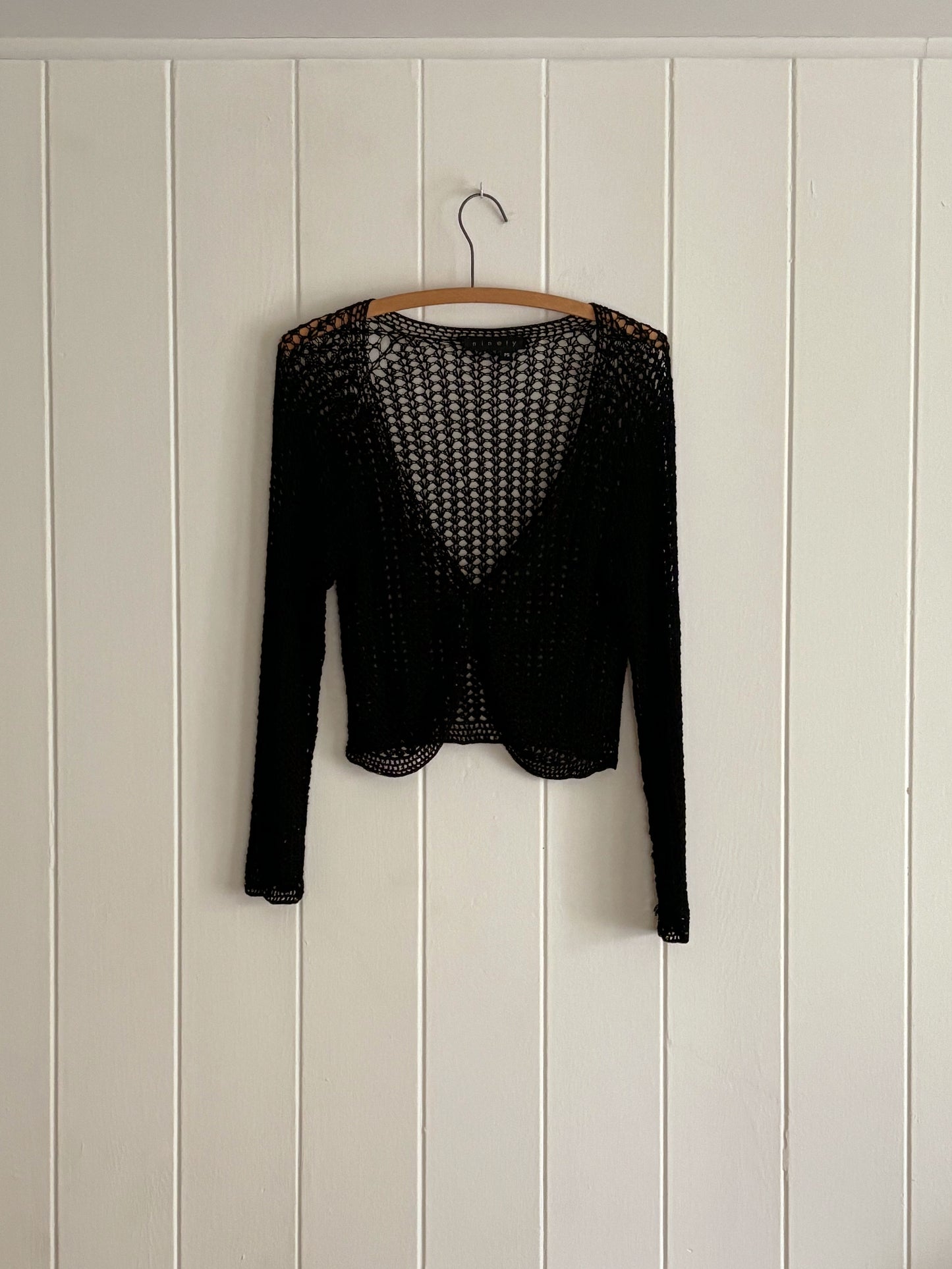 Black Licorice Knit Cardigan