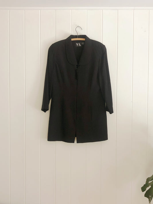 Silk Jacket with Tassel Zip