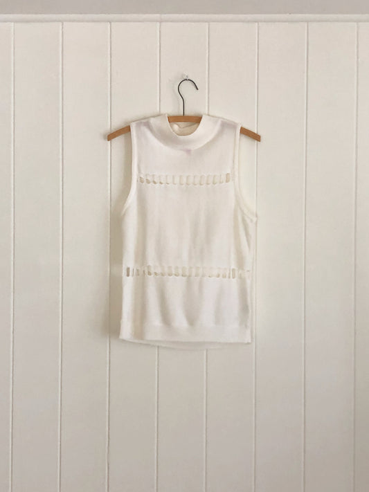 Haupia Peekaboo Mock-neck Tank