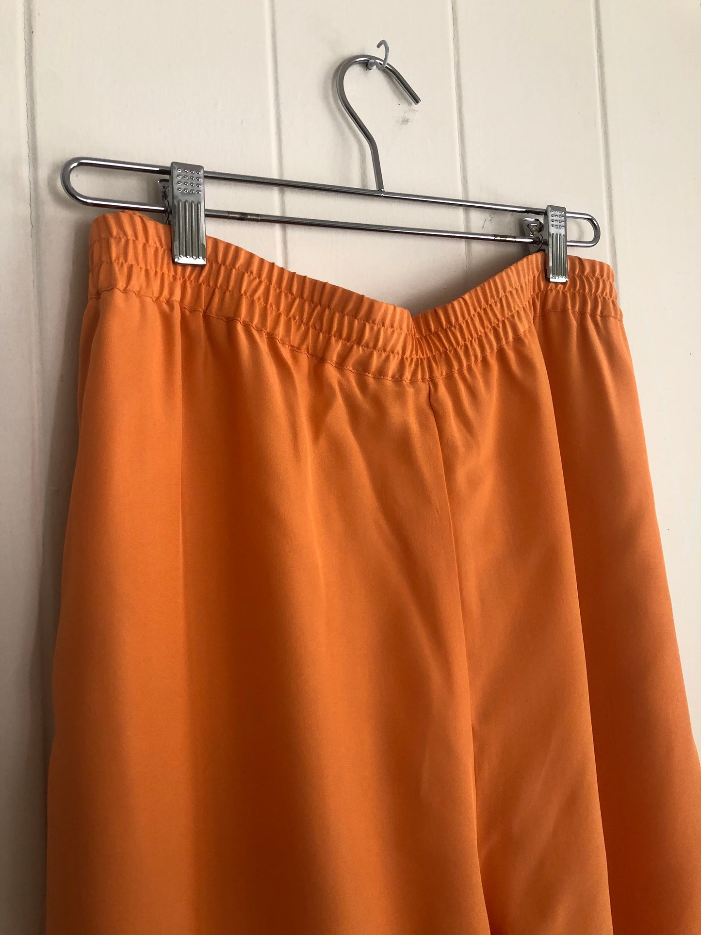 Sherbert Orange Silk Pants