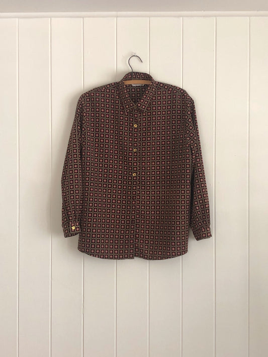 Kakimochi Mixed Pattern Button-up