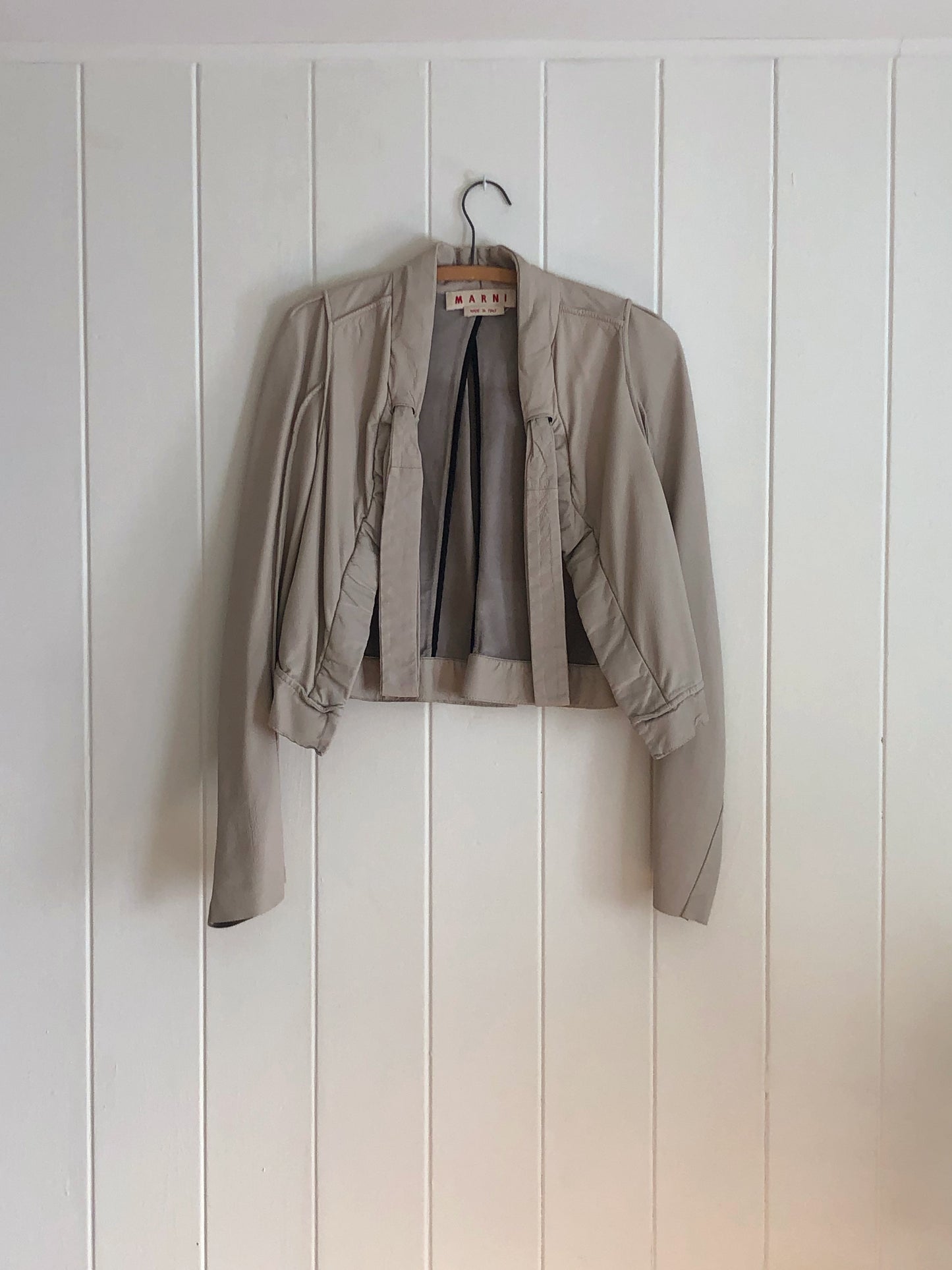 Gravy Marni Cropped Leather Jacket