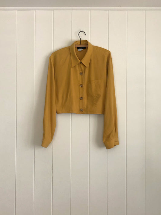 Plantain Silk Cropped Jacket