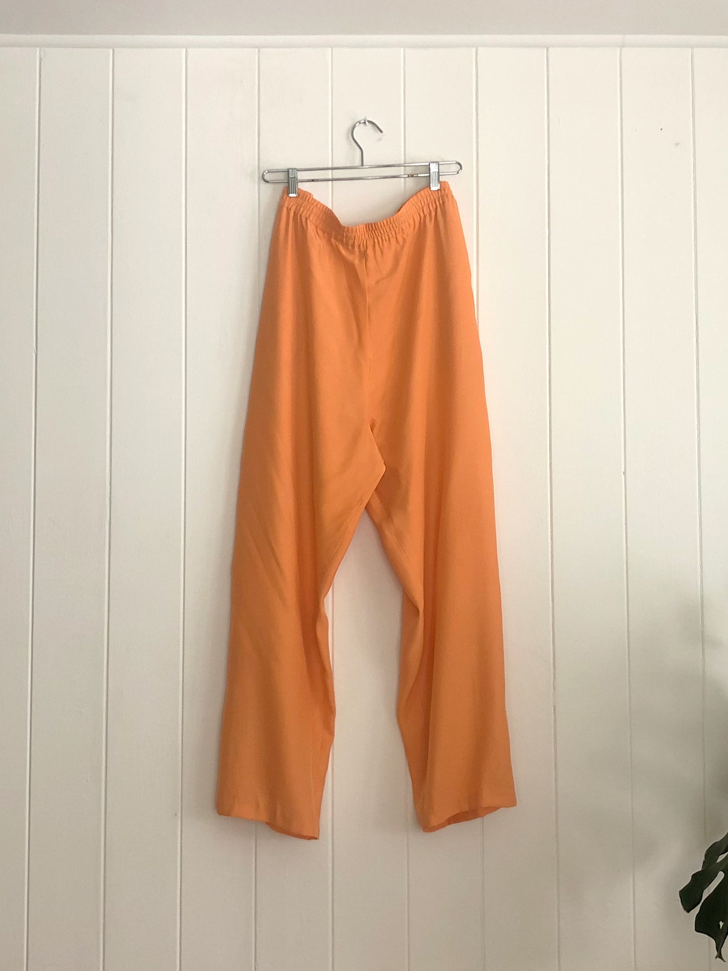 Sherbert Orange Silk Pants