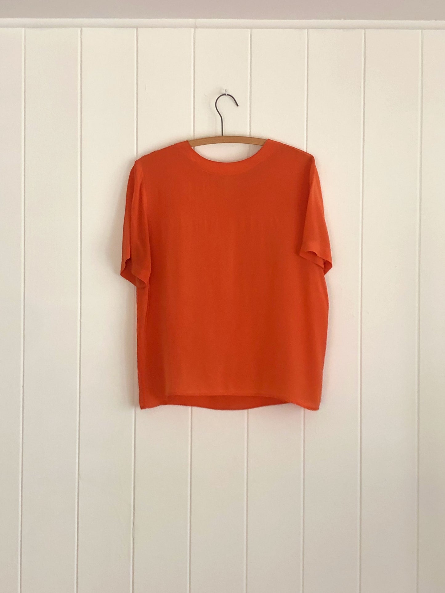 Tangerine Silk Top