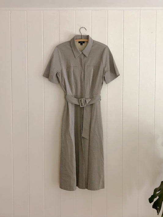 Rhino Textured Utilitarian Wrap Dress